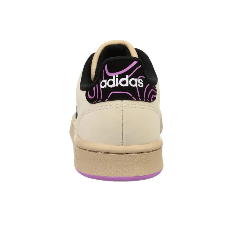 Adidas Neo Sunika Gurandokotobesu Anti-Slip Wear-Resistant Low-Top Skateboard Shoes Men's Beige Black Purple-5