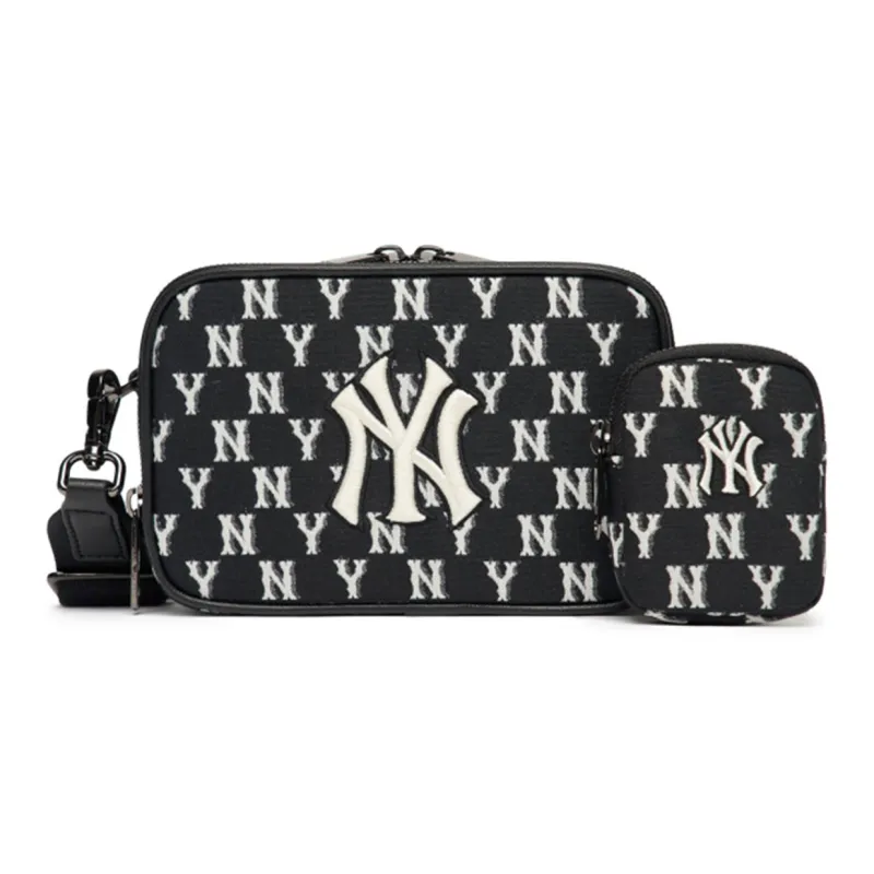 MLB Monogram Collection Polyester Combo Bag Camera Bag Shoulder Bag Regular Unisex Black-0