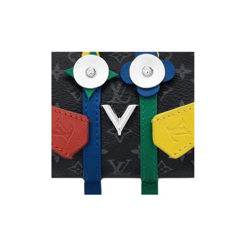 LOUIS VUITTON Keepall Coated Canvas With Leather Trim Monkey Bag Ornament And Keychain Bag Accessory Unisex Multicolor-3