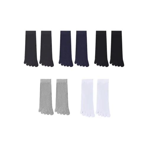 H YXIANG Mid Calf Socks Men's 5 Pack