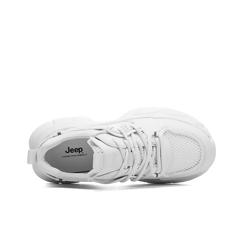 Jeep Cushioning Anti-Slip And Wear-Resistant Support Low-Top Platform Fashion Chunky Sneakers Unisex Black-11