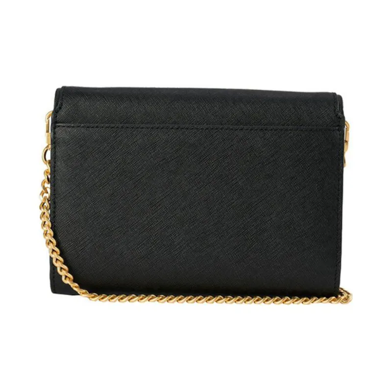 TORY BURCH Emerson Calfskin With Leather Small Square Bag, Wallet, Shoulder Bag, Crossbody Bag Regular Women's Black-1