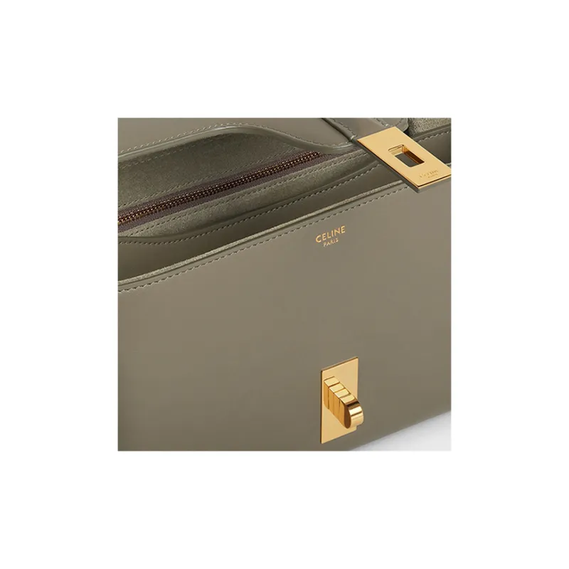 CELINE 16 Smooth Cow Leather Crossbody Bag Shoulder Bag Women's Army Green-4