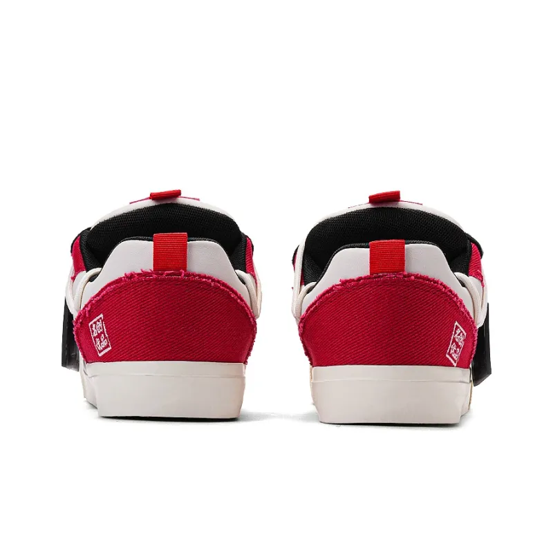 MINISO Low Top Skateboard Shoes Unisex China Red-4