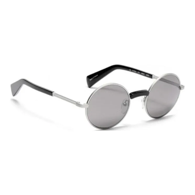 Yohji Yamamoto Metal Round Sunglasses Women's Silver-2