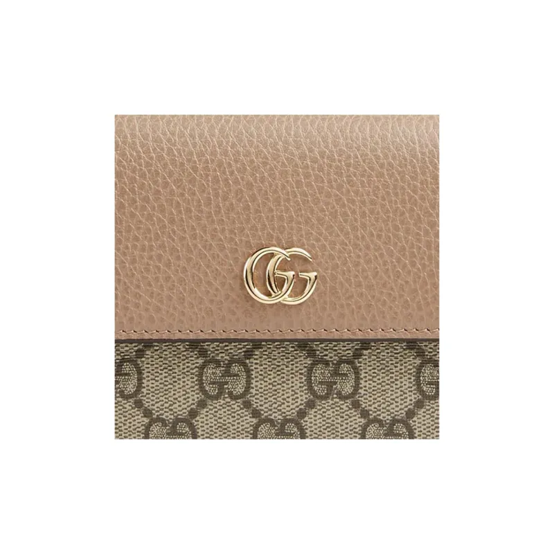 GUCCI Leather Wallet Women's Pink-4