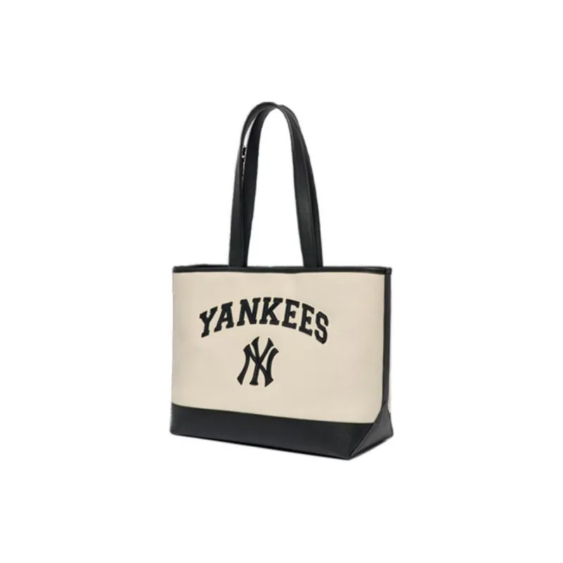 MLB Polyester Tote Bag Shopping Bag Commute Handbag Regular Unisex Black/White-1