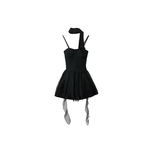 OZVO Slip Dresses Women's Black