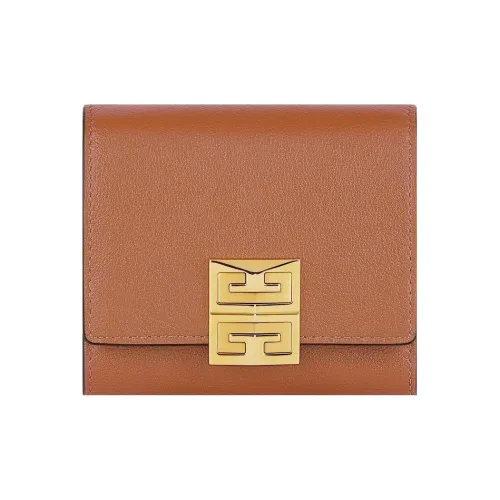 GIVENCHY Calfskin Wallet Women's Brown