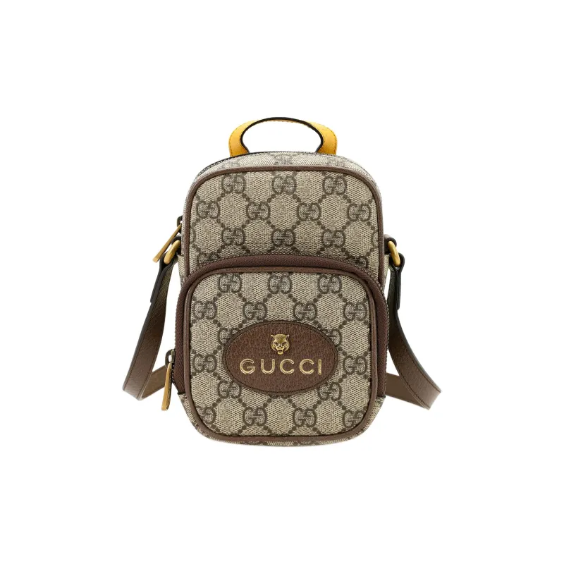 GUCCI Unisex Neo Vintage Monogram Mini Cowhide Single-Shoulder Bag-3