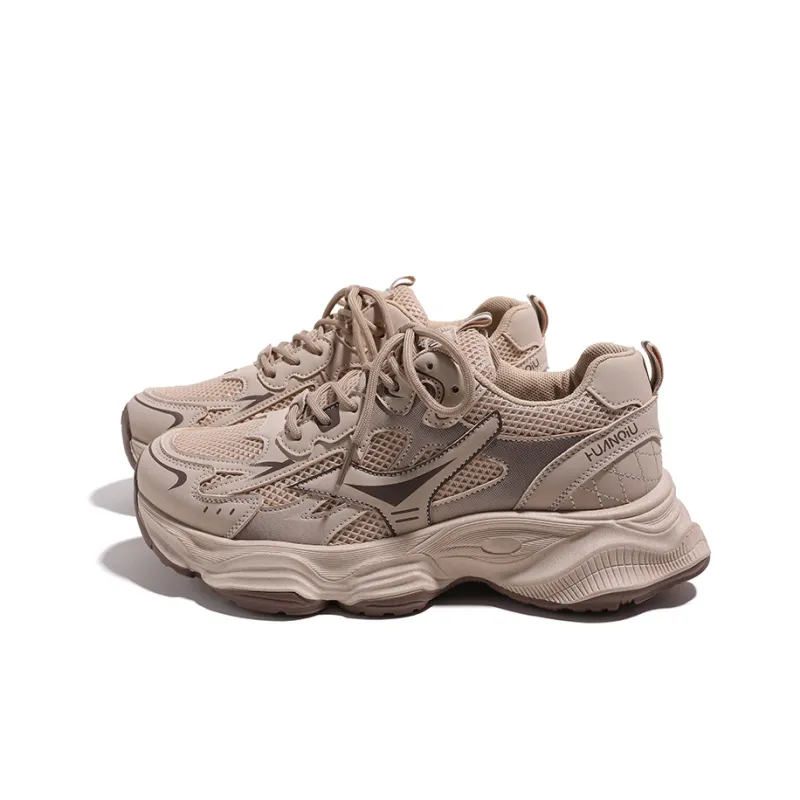 HUANQIU Breathable And Lightweight Low Top Chunky Sneakers Men's-6