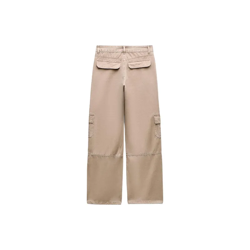 ZARA Casual Pants Women's Light Brown-1