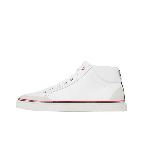 THOM BROWNE Skateboard Shoes Men Mid-Top White