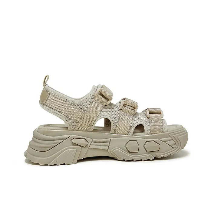 CAMEL Beach Sandals Women's Black/Beige/Khaki-1