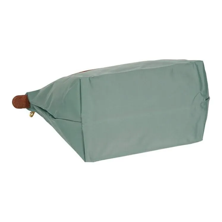 LONGCHAMP Le Pliage Canvas With Leather Handbag Small Size Women's Elm Green-3