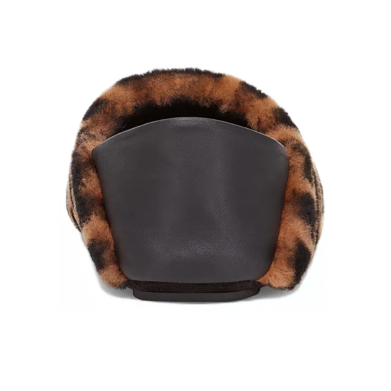 FENDI Shearling Slipper 'FF Logo - Brown'-4