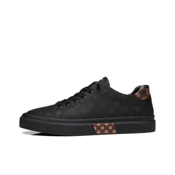 OCEANIA ROO Large Australian Kangaroo Anti-Slip And Wear-Resistant Lightweight Low-Top Skateboard Shoes Men's Black