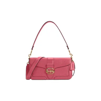 COACH Georgie Litchi Grain Leather Shoulder Bag Crossbody Bag Shoulder Bag Women's Pink