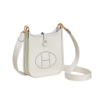 HERMES Evelyne Clemence Calfskin Crossbody Bag, Shoulder Bag Women's