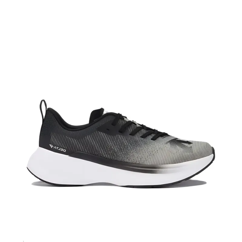 DESCENTE DELTA Cushioned Wear Resistant Breathable Low Top Casual Running Shoes Men's Dark Gray-1