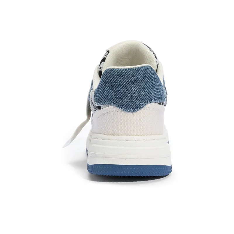 Loz x JWVR Anti Slip Wear Resistant Low Top Skateboard Shoes Unisex Gray-1