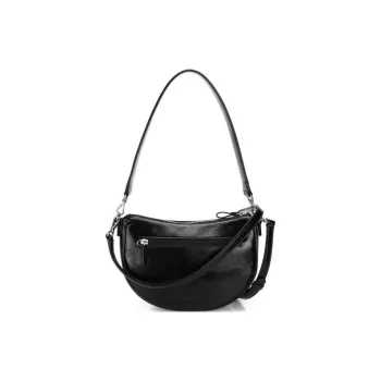 KANGOL Synthetic Leather Crossbody Bag Shoulder Bag Women's Black