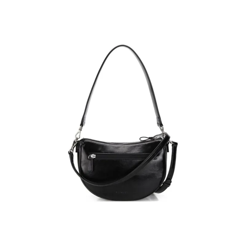 KANGOL Synthetic Leather Crossbody Bag Shoulder Bag Women's Black-0