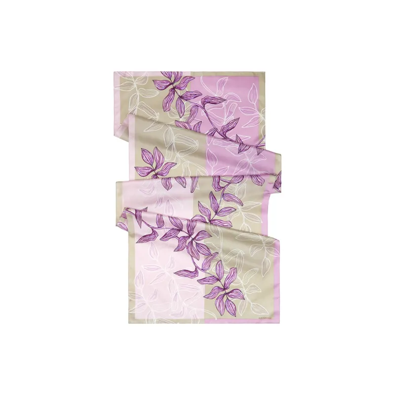 MARJAKURKI Silk Scarf 'Lively Spring Water'+'Peaceful Oasis' Greeting Card Women's-9