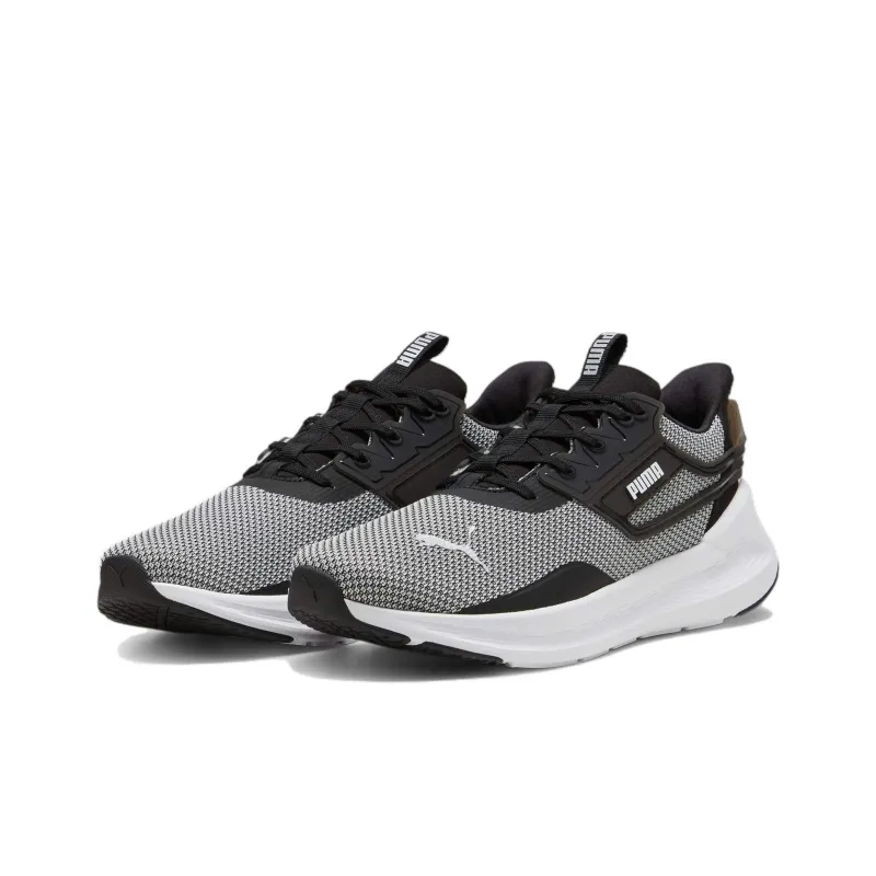 PUMA Softride Non slip Lightweight Low Top Running Shoes Unisex Gray Black-2