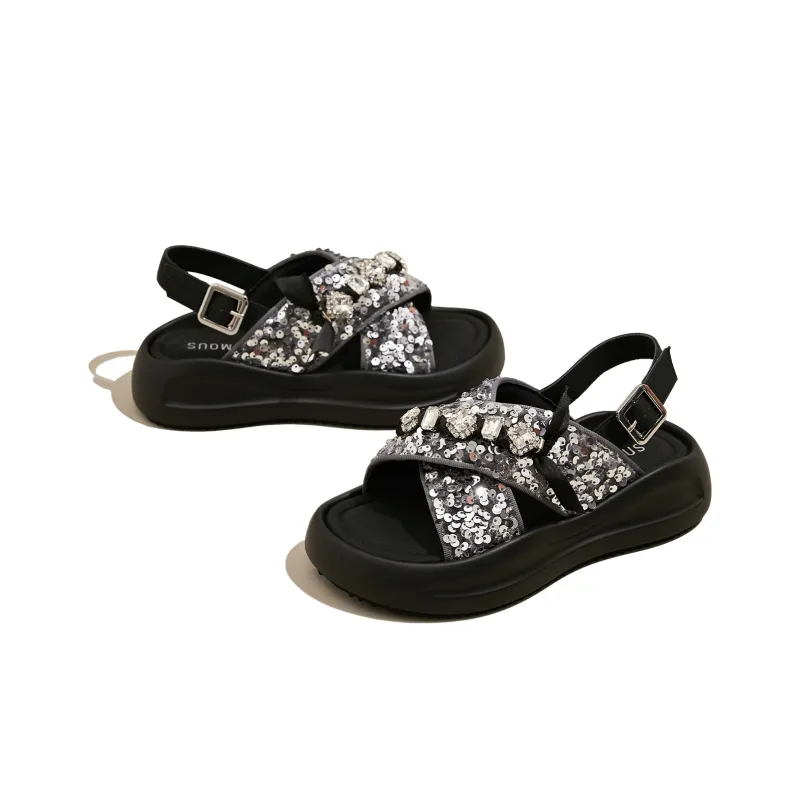 SNOWELF Strap Sandals 4cm Women's-2