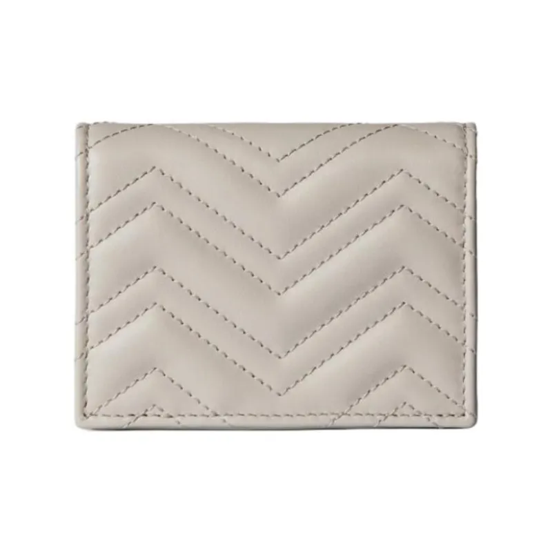 GUCCI GG Marmont Leather Wallet Women's Light Beige-2