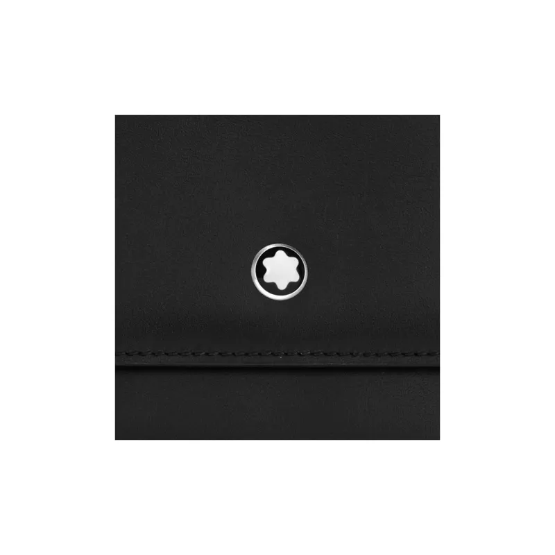 MONTBLANC Cow Leather Messenger Bag Crossbody Bags Mini Men's Black-5