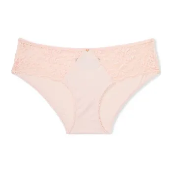 Victoria's Secret LOVE CLOUD Cloud Lace HiphuggerPanty/Purest Pink Underpants Women's 1 Pack Light Pink