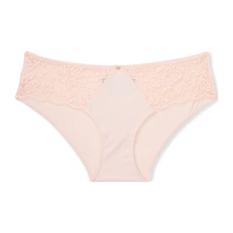 Victoria's Secret LOVE CLOUD Cloud Lace HiphuggerPanty/Purest Pink Underpants Women's 1 Pack Light Pink-0