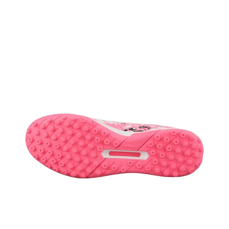 LiNing TF Rubber Broken Studs Artificial Ground Cushioning Anti Slip And Wear Resistant Soccer Shoes Men's Pink-4