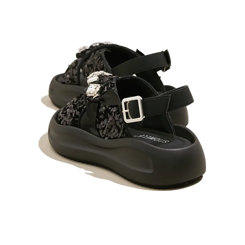 SNOWELF Strap Sandals 4cm Women's-5