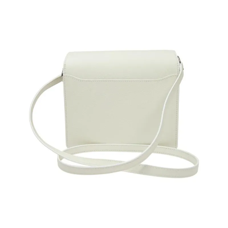 HERMES Roulis Evercolor Leather Crossbody Bags Mini Women's 01 Blanc Pure White-2