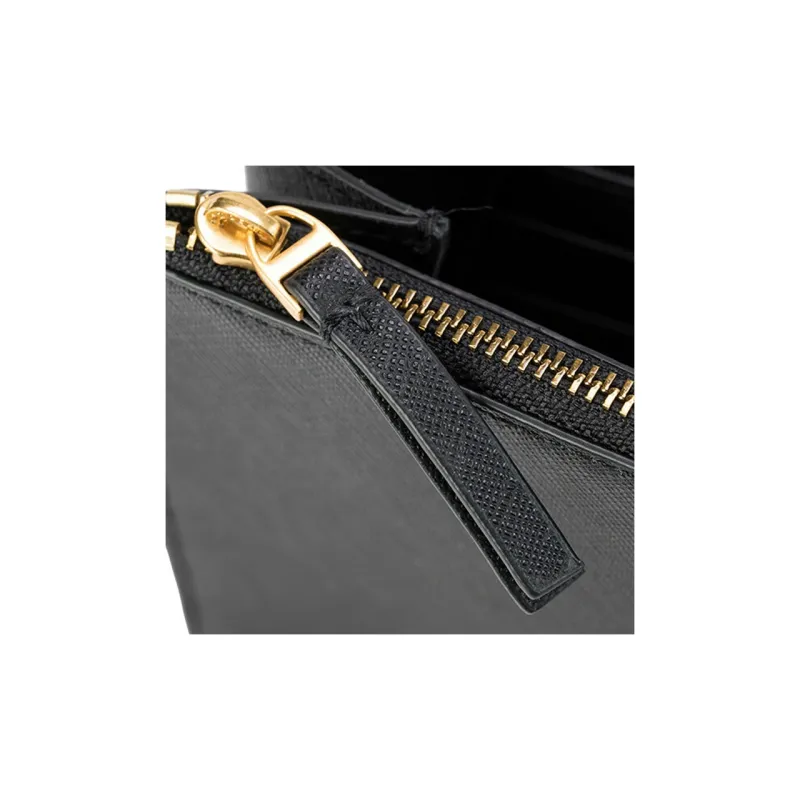 TORY BURCH Emerson Calfskin With Leather Small Square Bag, Wallet, Shoulder Bag, Crossbody Bag Regular Women's Black-6