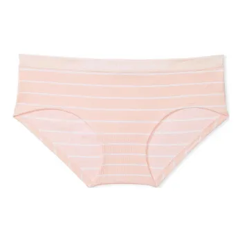 Victoria's Secret Seamless Lace-Trim Hiphugger Panty Stripe Underpants Women's 1 Pack Pink Stripes