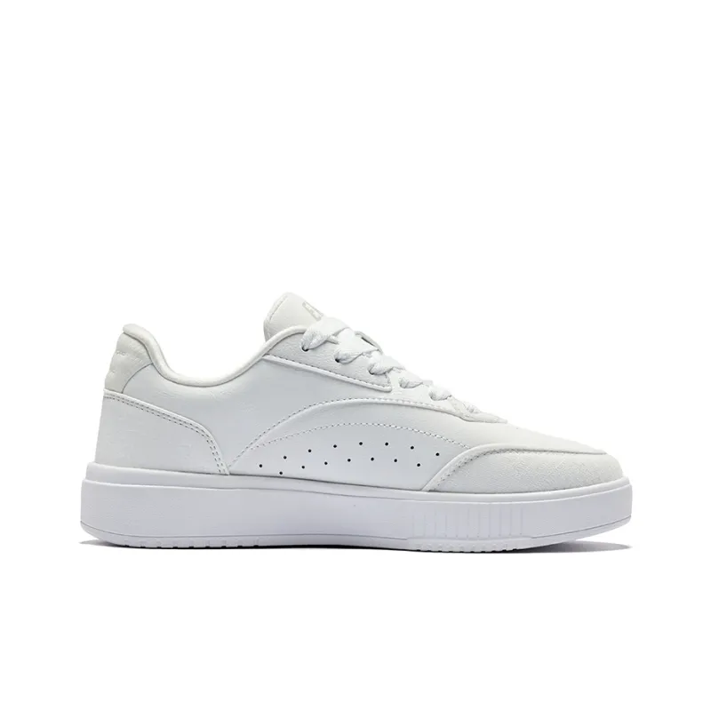 Erke Fun Play Slip Resistant Breathable Low Top Skateboard Shoes Women's Erke White-1