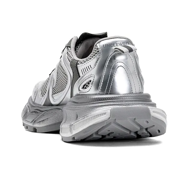 UNCLEWEN Slip-Resistant Breathable Height Increasing Low-Top Chunky Sneakers Women's-8