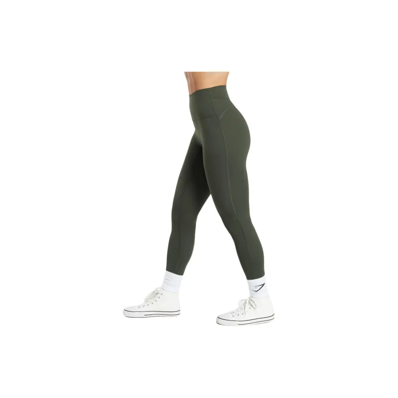 GYMSHARK LEGACY Leggings Women's Dark Olive Green-2