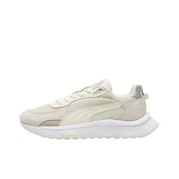 PUMA Wild Rider Rollin Low-Top Running Shoes Unisex Gray White