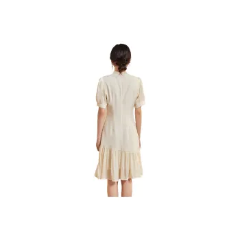 Coonesha Short Sleeved Dresses Women's Apricot