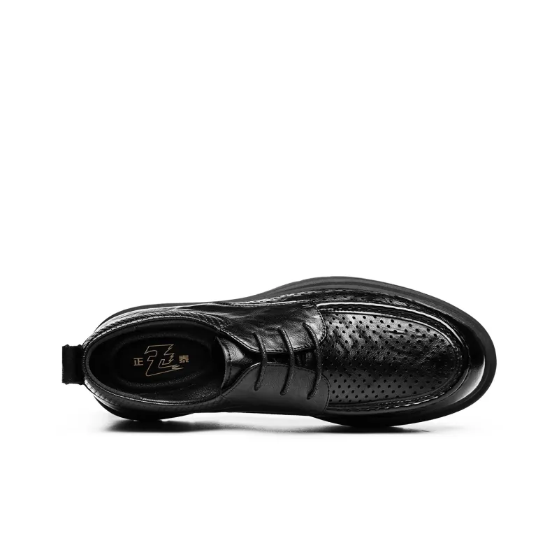 CHINT Men's Casual Shoes Men Low Top Black-2