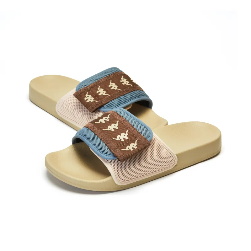 Kappa Slide Slippers Unisex Dusty Blue Gray-5