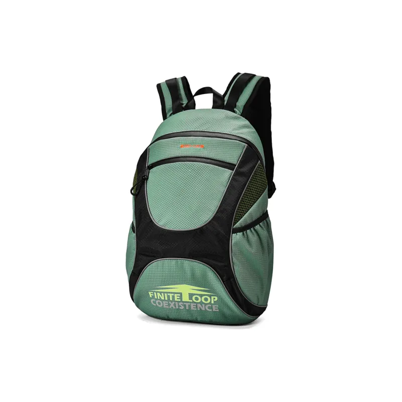 FINITE LOOP Bottle Eco Friendly Cloth Backpack Regular Unisex Green-1