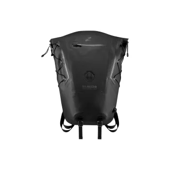 TAJEZZO 600D Nylon Composite PU/TPU Backpack Unisex Black