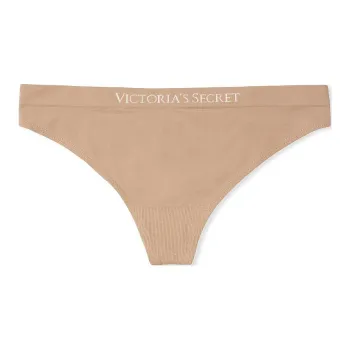 Victoria's Secret SEAMLESS Thong Panty/Praline Underpants Women's 1 Pack Praline