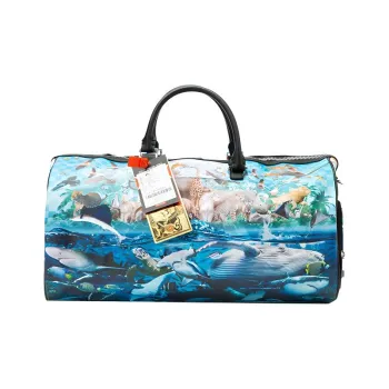 SPRAYGROUND PVC Sports Bag, Gym Bag, Travel Bag, Handbag Regular Unisex Light Aqua Blue